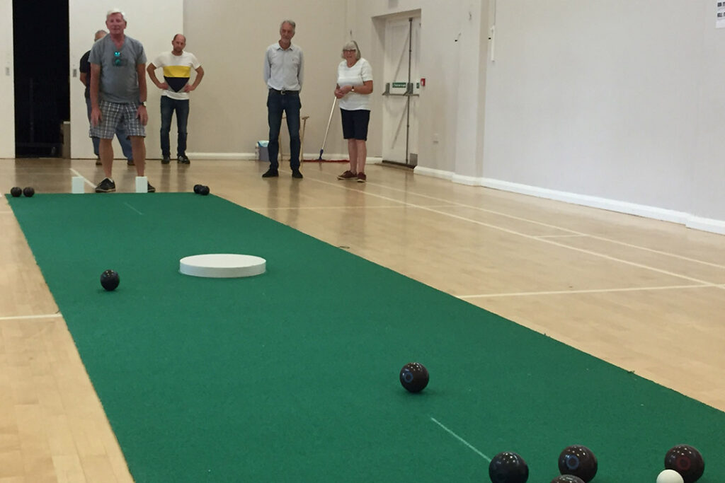 Indoor carpet bowls