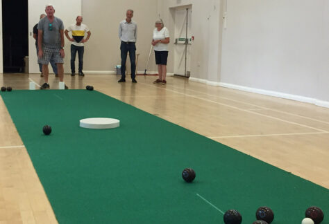 Indoor carpet bowls