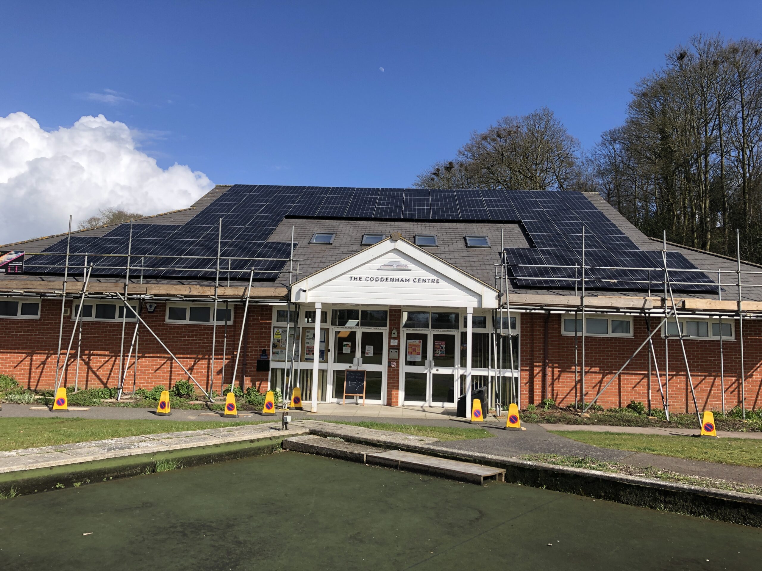 Solar panels at The Coddenham Centre