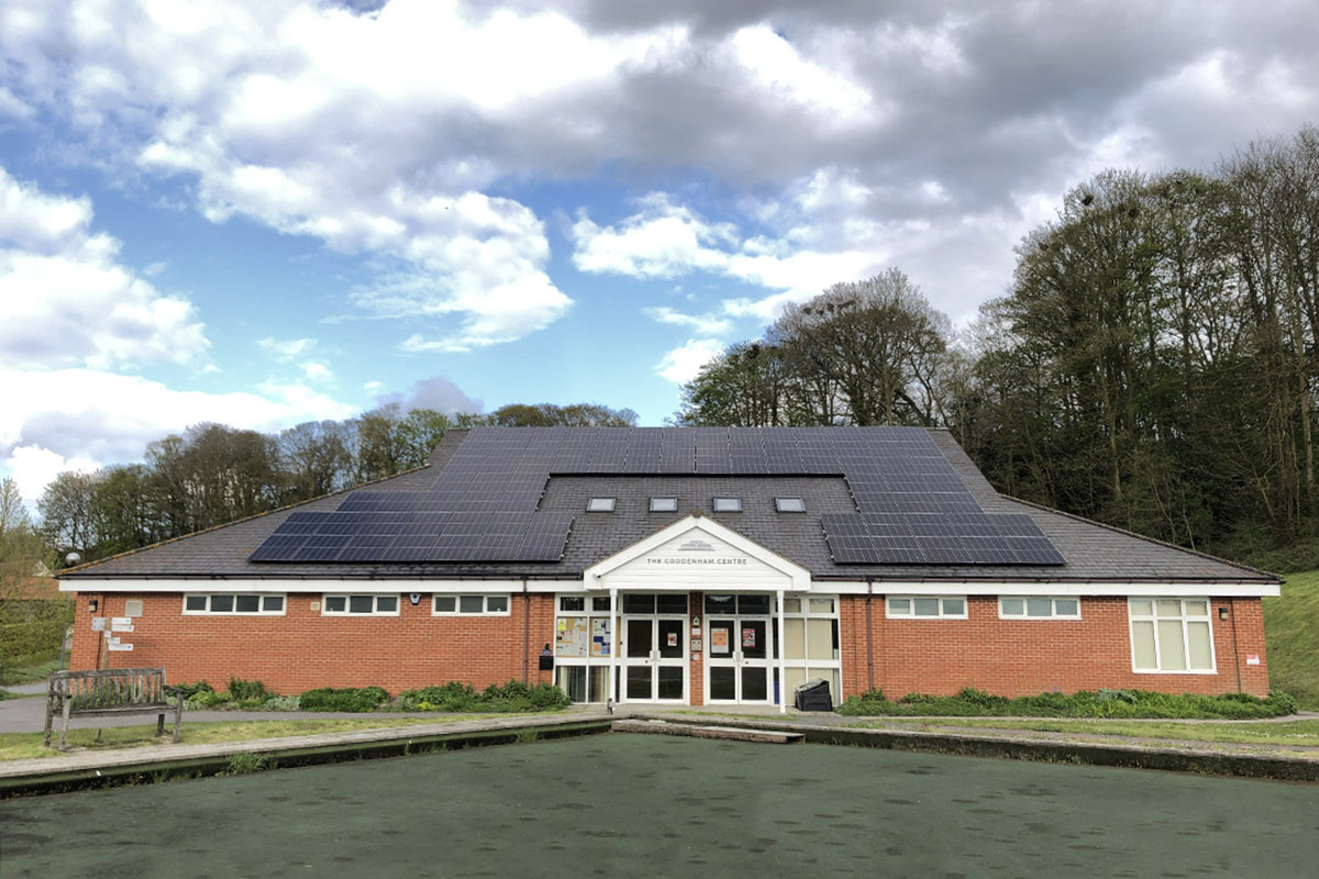 Solar panels at the Coddenham centre