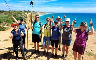 Our Suffolk School of Nordic Walking are in Sunny Spain!