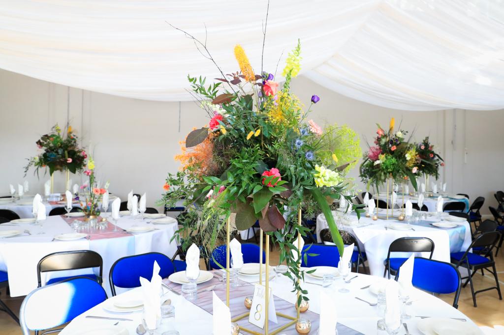 Decorated table for the ball