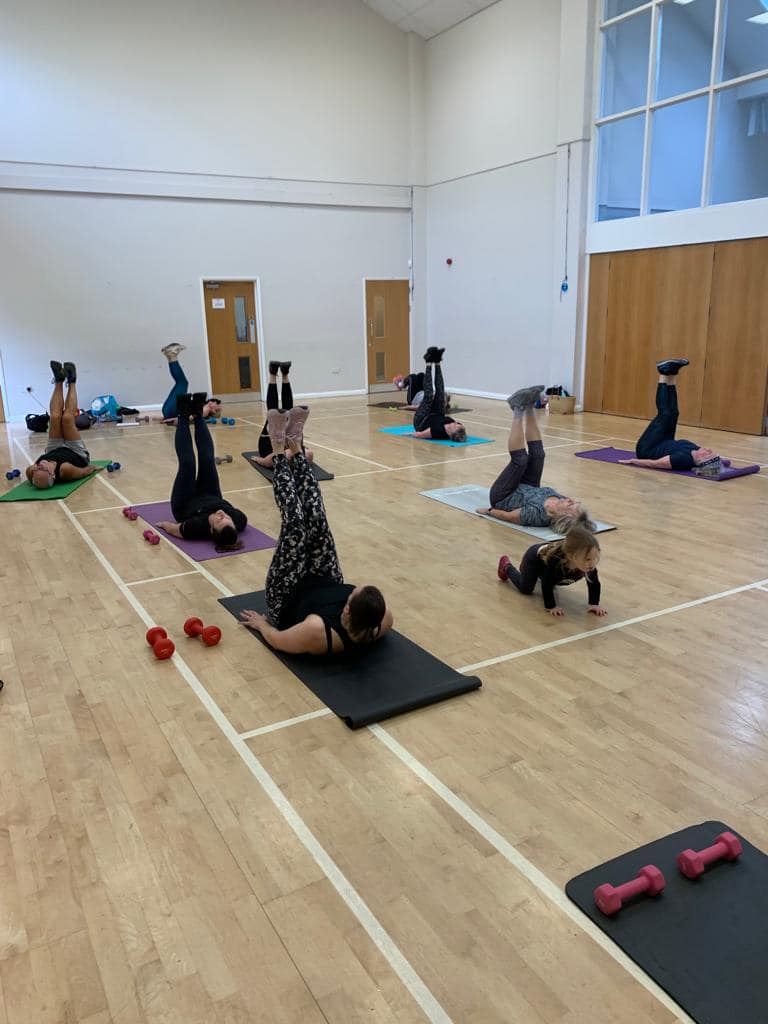 HITT class Group of people exercising