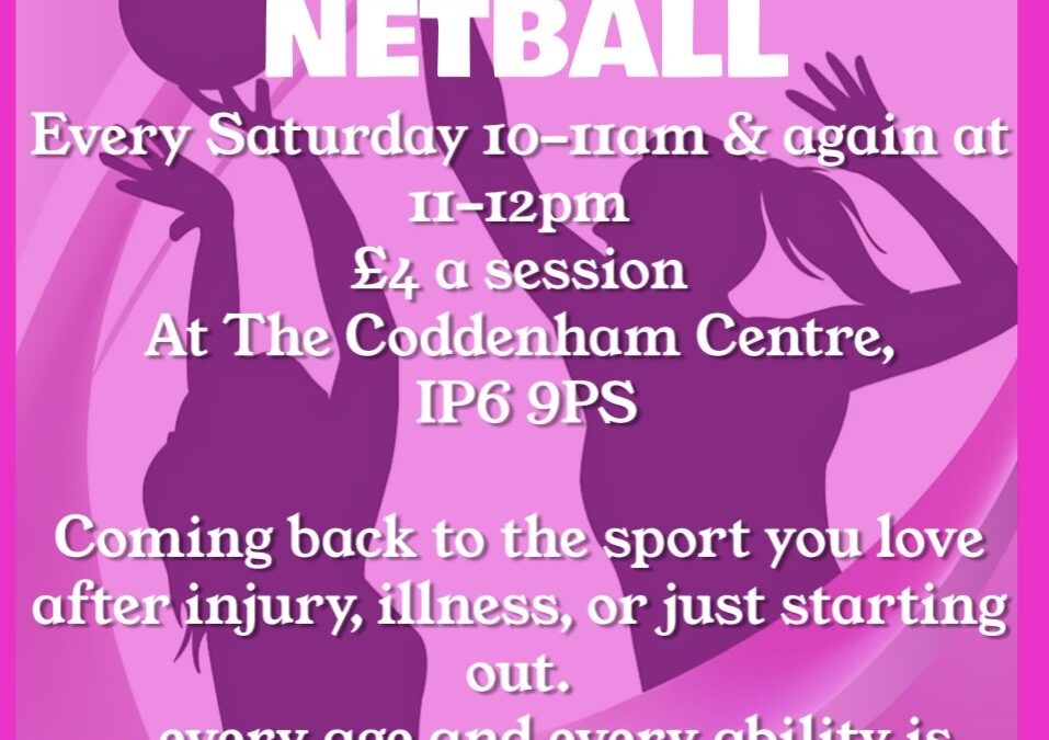 Walking Netball – new schedule!