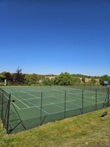 Coddenham Outdoor Sports Courts in the sunshine