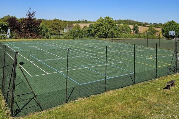 Coddenham Outdoor Sports Courts in the sunshine