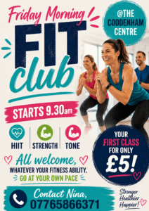 Poster showing people working out